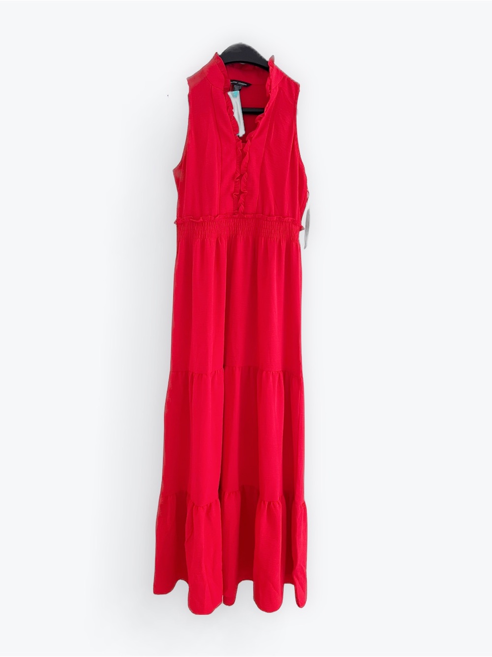 NWT Maggie London Scout Ruffle Maxi Red Dress Size 2